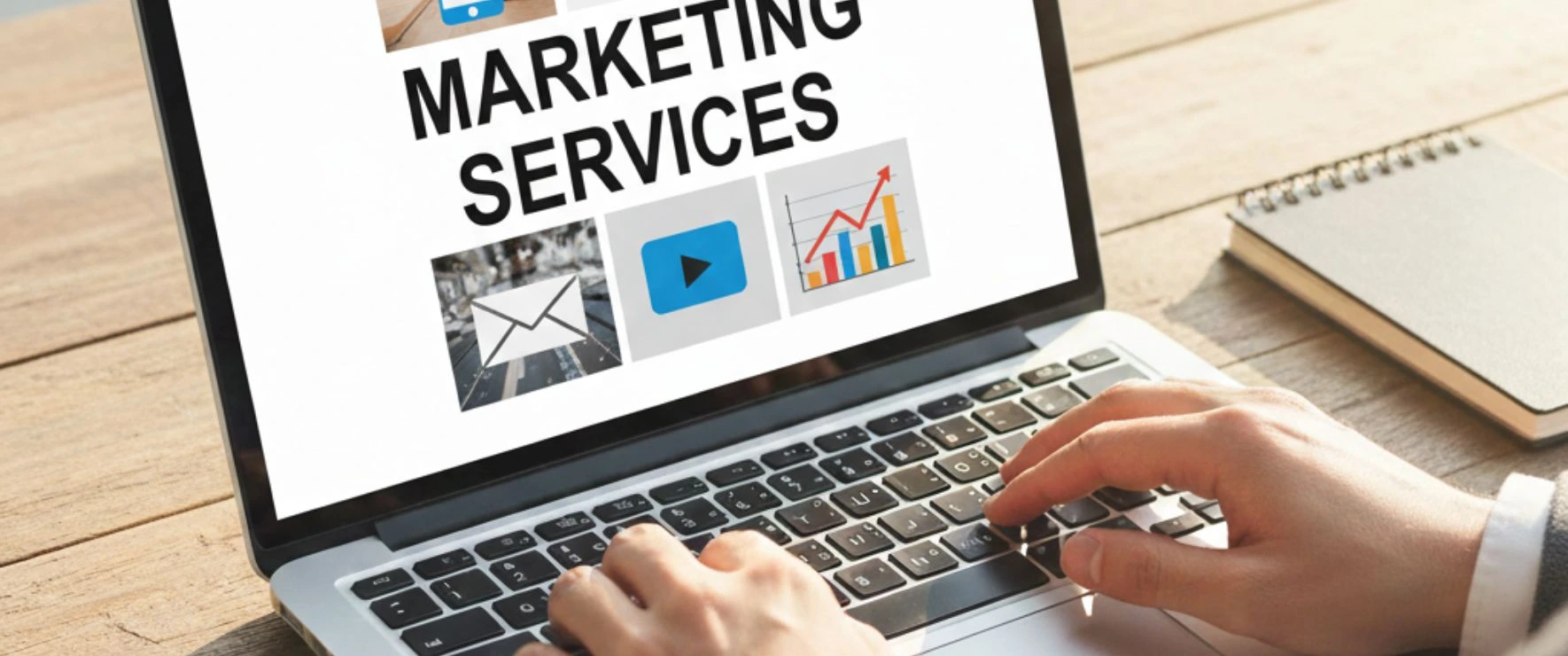 "Team of professionals working at one of the top marketing".