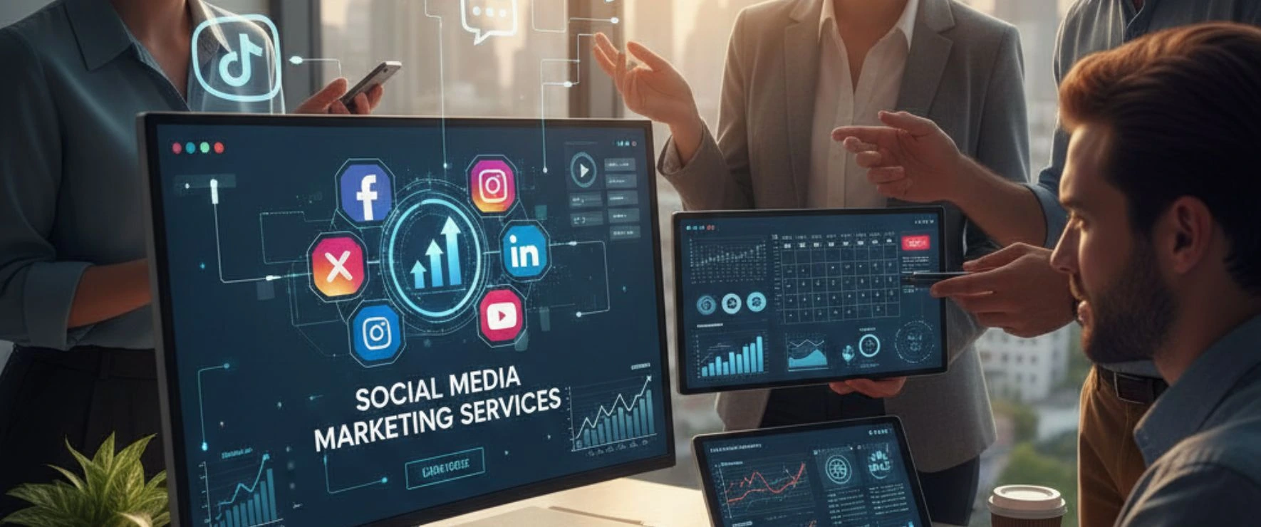 Social media marketing services for business growth