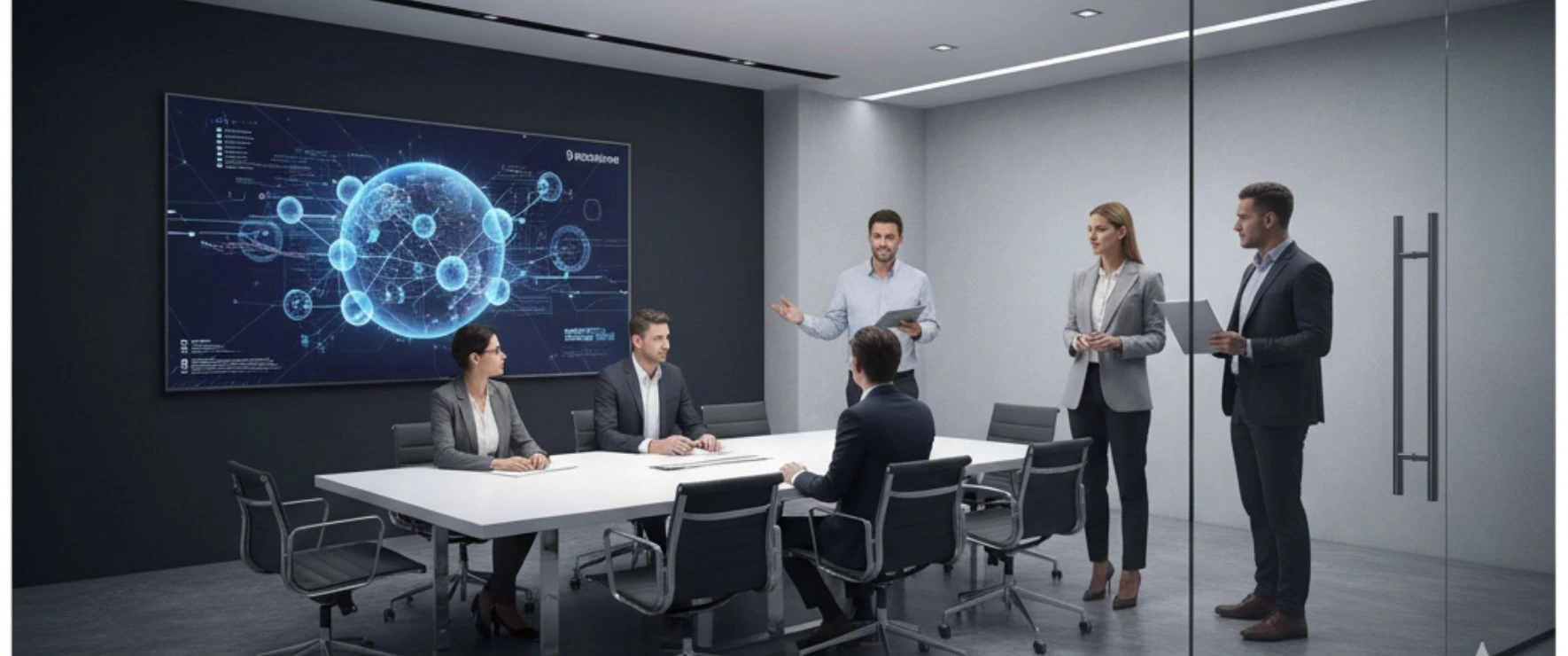 "Team of professionals working at one of the top marketing companies in India"