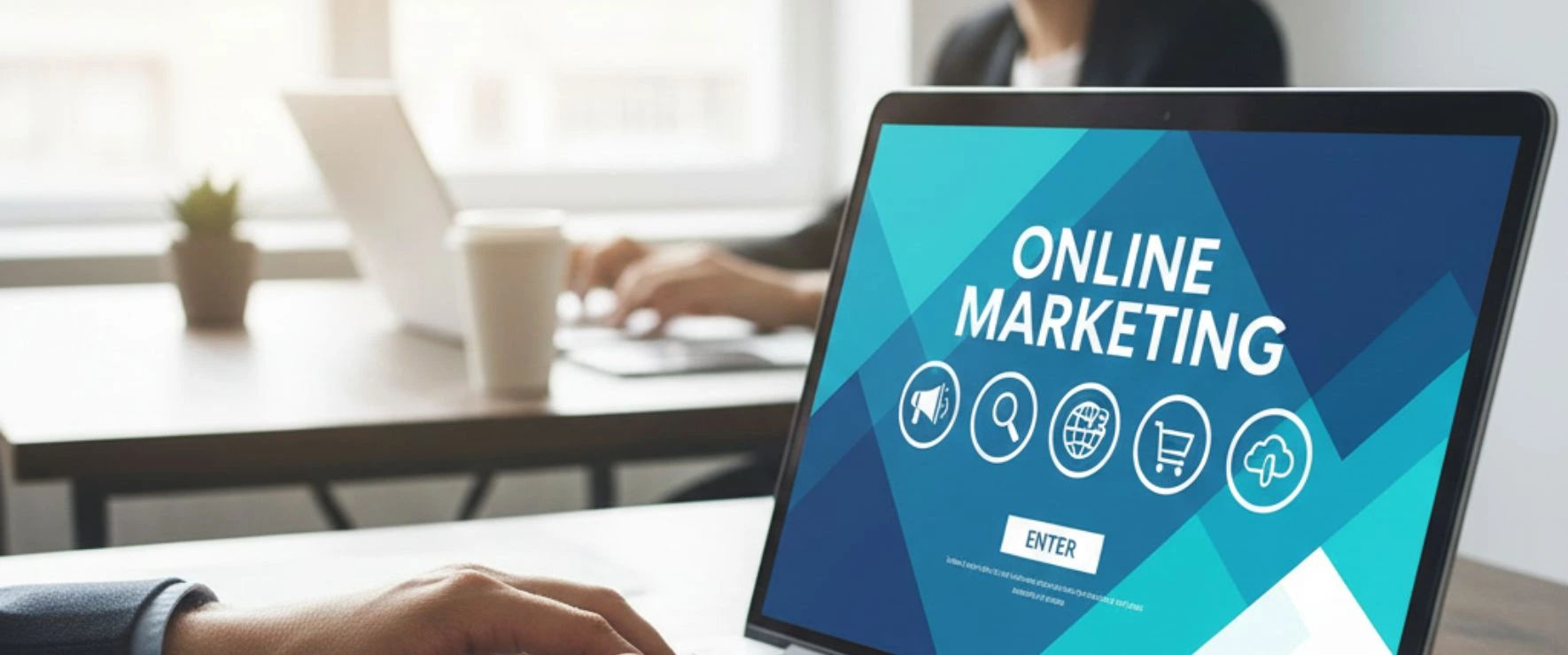 Digital marketing team planning online marketing strategies for business growth.