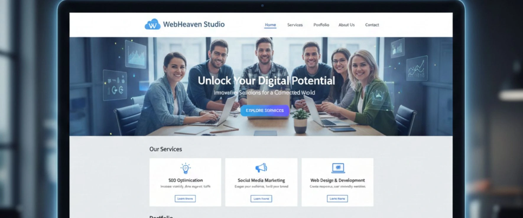 professional marketing agency website design